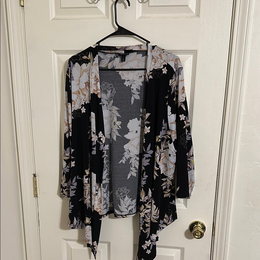 Torrid Floral Open Front Cardigan